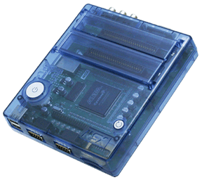 One chip MSX in a blue casing